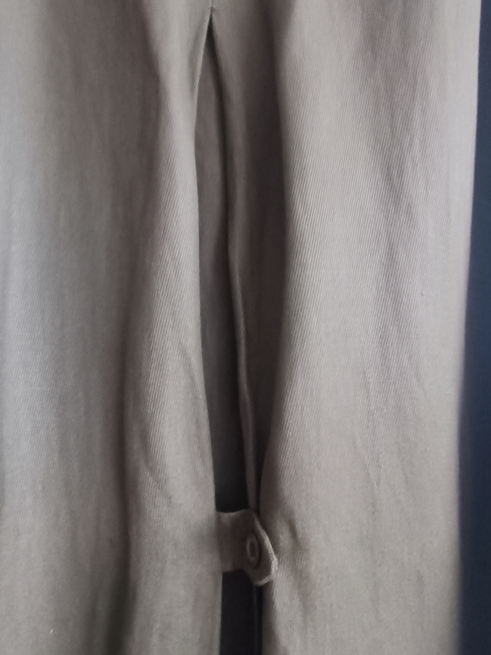 Vintage Liz Claiborne Utilitarian Linen Rayon Midi Skirt Olive Green Size 10 - Picture 7 of 13